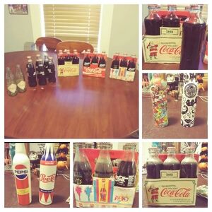 Unopened  antique bottles